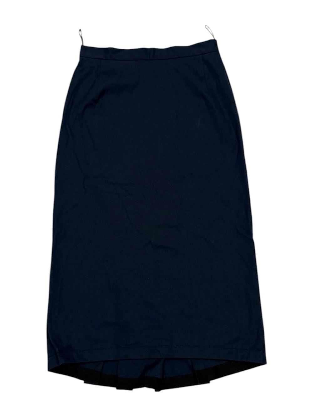 Vtg Prada Navy Midi Skirt Ziz Size 38